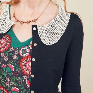 Modcloth Crochet Peter Pan Collar cardigan
